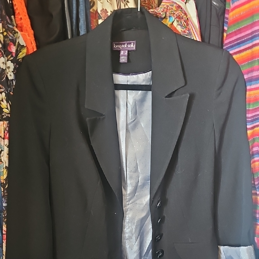 Long Tall Sally Black Blazer for Men
